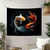 Two Goldfish Theme Digital printing polyester wall tapestry suitable for use in living rooms bedrooms offices bars and party
