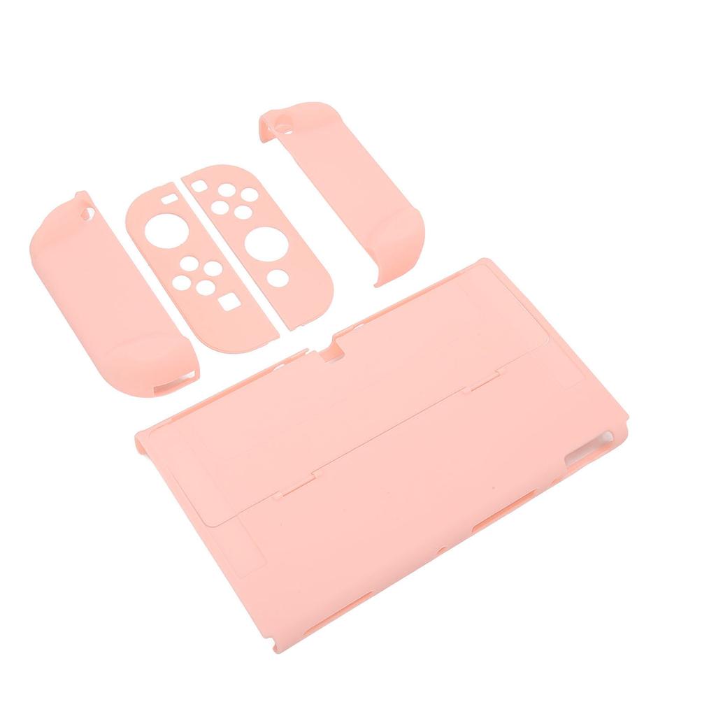 Protective Case for Switch Color Shell Full Protection Ergonomic Hand Grip Game Console Housing Cover Sakura Pink