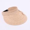 Ins raffia Internet celebrity empty top straw hat female summer outing visor seaside vacation beach hat