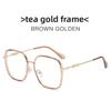 Modern Blue Light Blocking Glasses With Geometric Full Frame For Men And Women