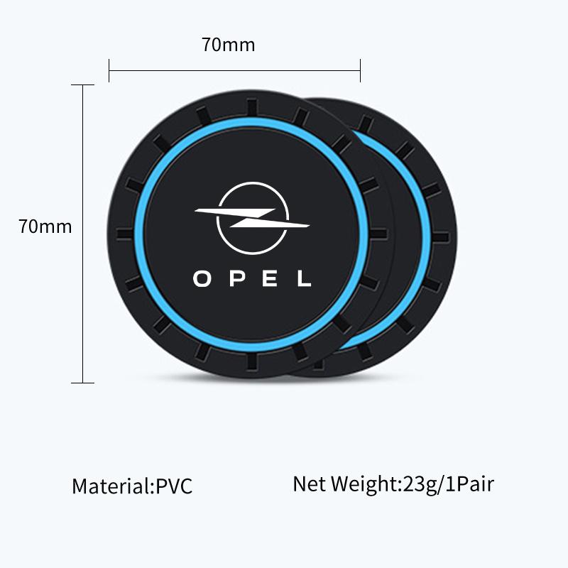 Car Silicone Coaster Mug Drinks Non-Slip Mat Mute Pad Accessories For Opel Insignia Vivaro Vectra Astra Corsa Zafira Meriva Mokk
