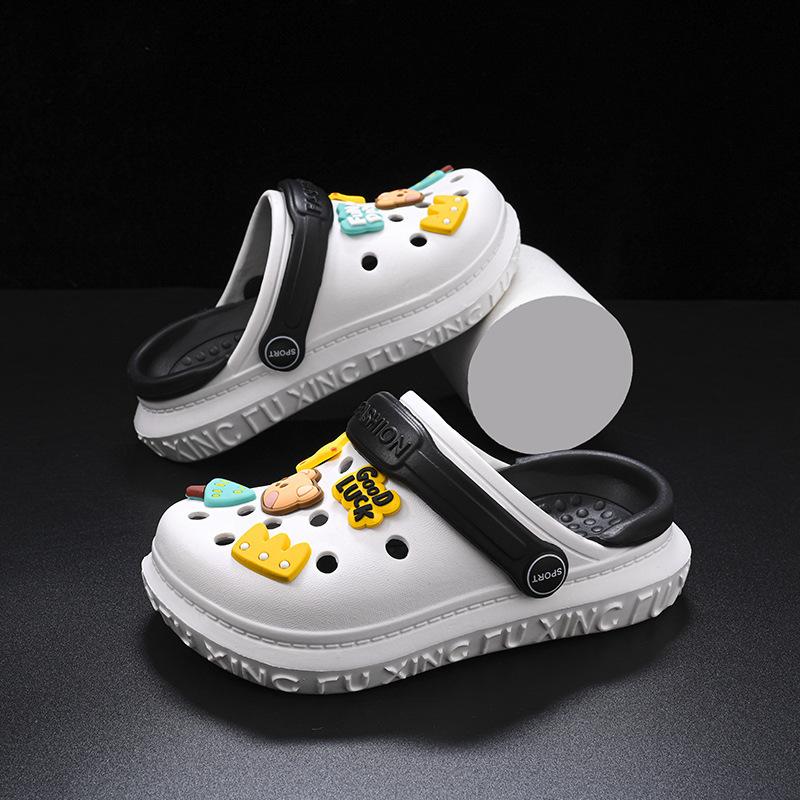 Boys Quality Premium Eva Summer Sandals With Breathable Holes And Cartoon Patterns For Outdoor Fun And Beach Days In Multiple Si