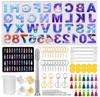 DIY Epoxy Resin Crystal Letter Silicone Set for Key Pendant Crafting
