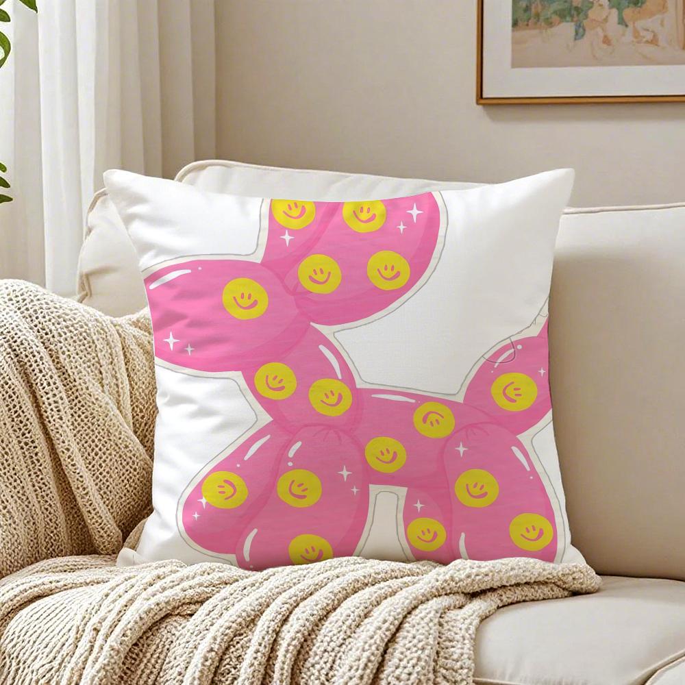 Pink B-Balloon Dog Pillow Modern Art Cushion Cushion Cover Pillowcase Anti-Dustmite Living Room Sofa Decor Cushion Room