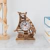 Sailboat Sculpture Alarm Clock Luxury Retro Alarm Clock Novelty Table Desk Clock