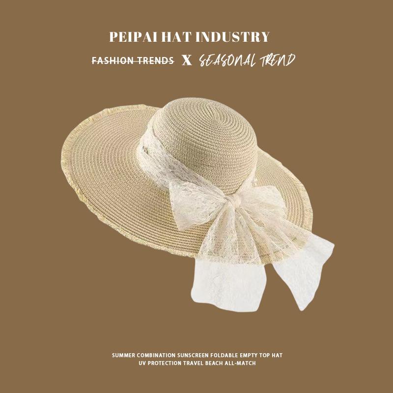 2025 new seaside vacation sunscreen hat travel travel beach hat M(56-58cm)