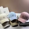 Simple Embroidery Big Head Circumference Baseball Hat Women's Summer Wide Brim Showing Face Small Outdoor Sunscreen Sunshade Cap