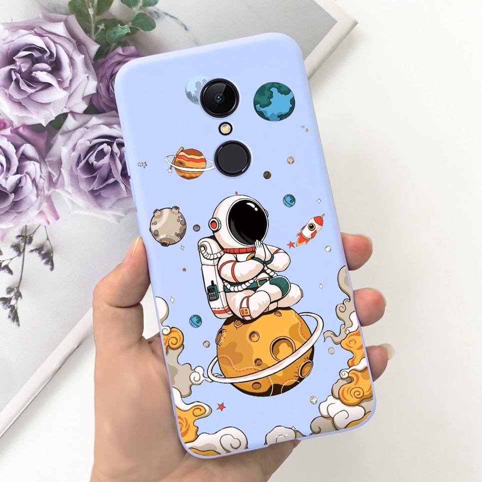 For Xiaomi Redmi 5 5a 5 Plus Case Astronaut Black Moom Midnight Pattern Soft TPU Silicone Fundas For Redmi5 5Plus 5+ Housing
