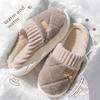 Cotton Slippers for Indoor, Home, and Outdoor Wear. Plush Warm, Thick Soled, Non Slip Cotton Shoes for Men, Floor Slippers