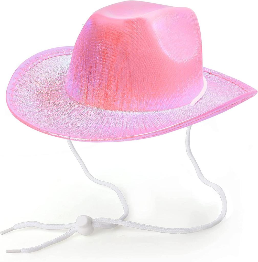 Pet Neon Shiny Space Cowboy Hat Clothing Set Dog Cat Symphony Cowboy Hat Western Cowboy Accessories