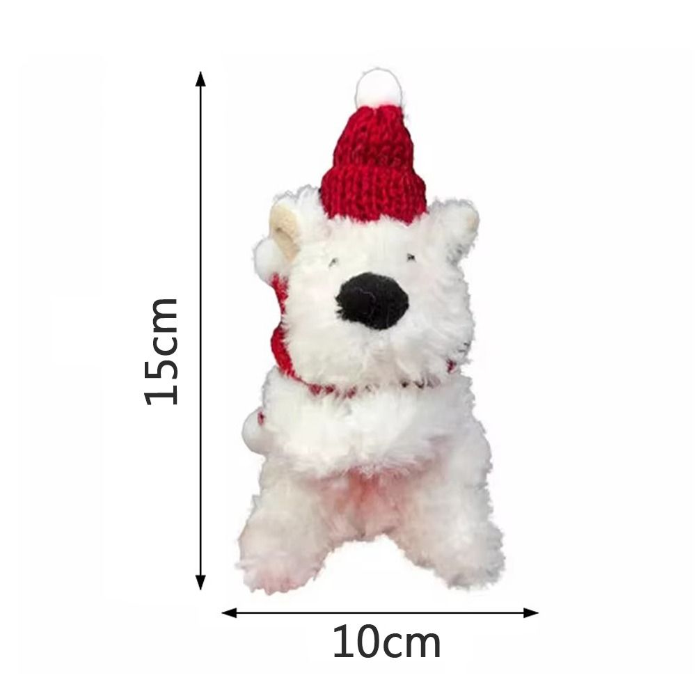 Perro de las Tierras Altas del Oeste Bolso Decoración Muñecos de Dibujos Animados Decoración Parachoques Coche Adorno Colgante Cachorro Decorativo