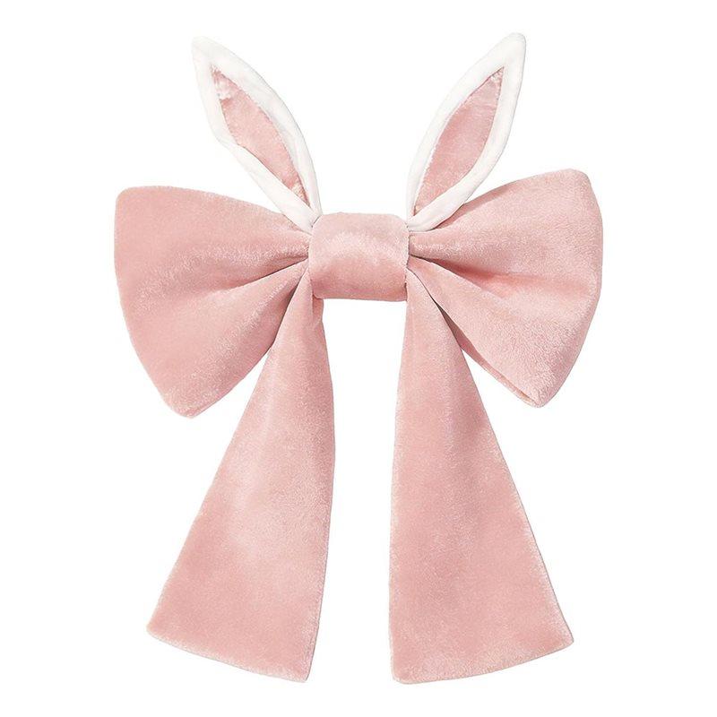 

CYCLI-Pink Decorative Easter Bunny Ear For Door And Window Display 26.7 X 19.68 Inches