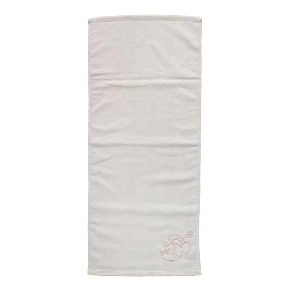 Marushin Face Disney Minnie Simple Organic Cotton with Antibacterial and Deodorizing Product 2006018900 Towel, Mouse, Pink, 107% Treatment, Number