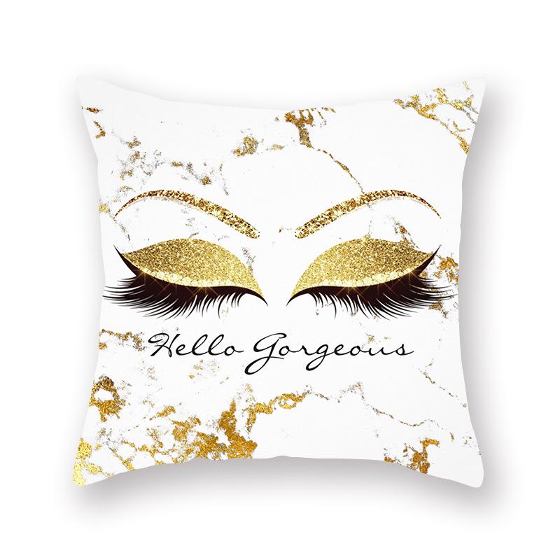 Ins Wimper Pfirsich Samt Kissenbezug Kissen Schlaf Taillenkissen Kissenbezug Zuhause