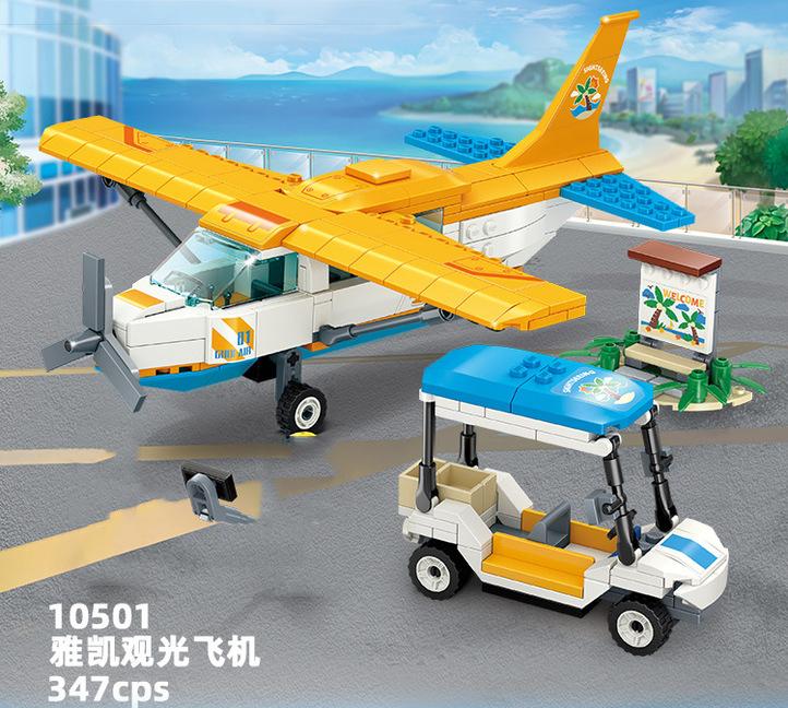 

Passenger Plane Compatible City Friends Model Building Blocks Sets Airplane Airliner Technique Bricks Friends Toy For Children