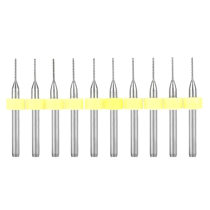 10Pieces PCB Spirals Grooves Drill Bits for Engraving and Precise Circuit Board Work Soft Materials Drilling Accessories