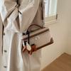 Versatile Contrasting Color Portable Box Bag Women's Autumn and Winter New High-end Fashion Shoulder Messenger Bag Small Square Bag