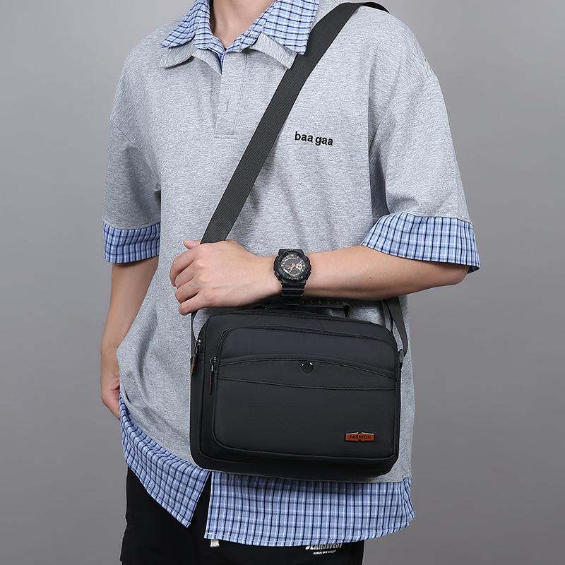 Herren Umhängetasche Einfarbig Große Kapazität Tasche Pendler Reise Crossbody Tasche