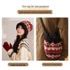 Dames Winter Gebreide Balaclava Muts met Oorbescherming & Gezichtslankmakende Kenmerken