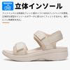 Velcro Sport Comfortable for Summer Outdoor Water and Land 2 Cream [SOARHOPE] Women's Sandals, Sandals, Walking, Lightweight, Leg-Lengthening,