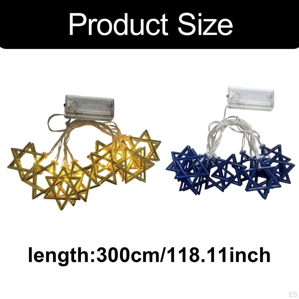 Stern von Lichterkette Lichter Sternenklar 9,8 Fuß Lichter Dekorationen für Schabbat