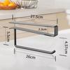 Carbon Steel Cup Lid Holder Multi-functional Black White Lid Storage Rack Space Saving No Drilling Tissue Organizer Kitchen Use