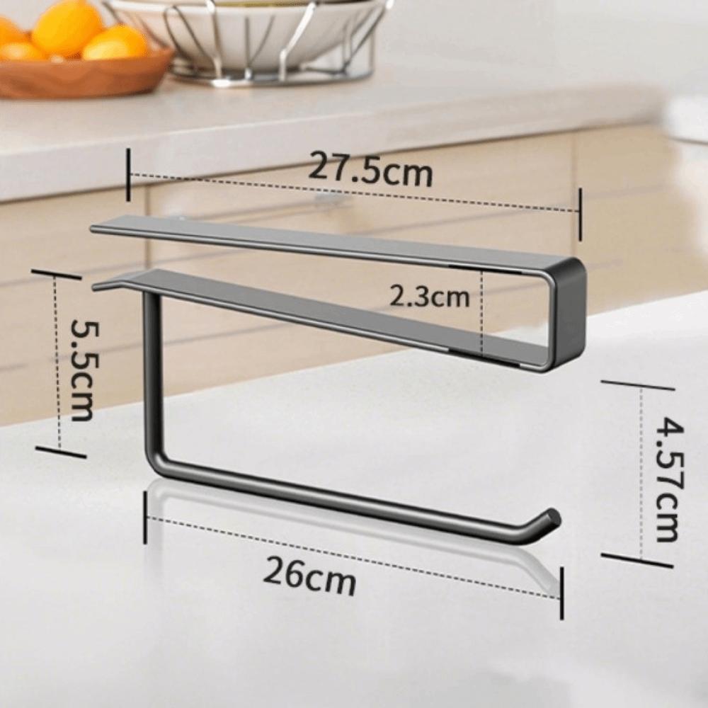 Carbon Steel Cup Lid Holder Multi-functional Black White Lid Storage Rack Space Saving No Drilling Tissue Organizer Kitchen Use
