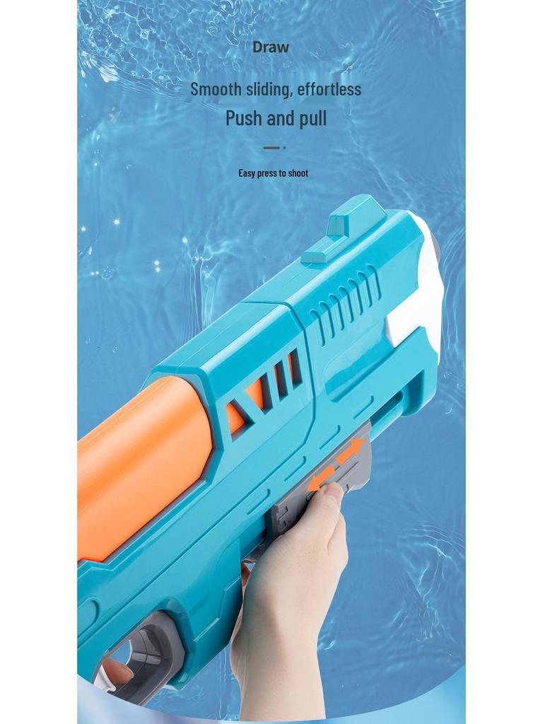 High-Capacity Summer Water Gun for Kids - Pull-Out Sprayer for Beach and Splash Party Fun