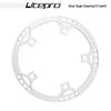 Litepro Folding Bike Crankset with Round Chainrings: 45T, 47T, 53T, 56T, 58T - Square Hole Design