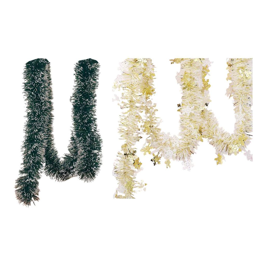Christmas Twist Garland Glitter Long Xmas Garland for Christmas Tree