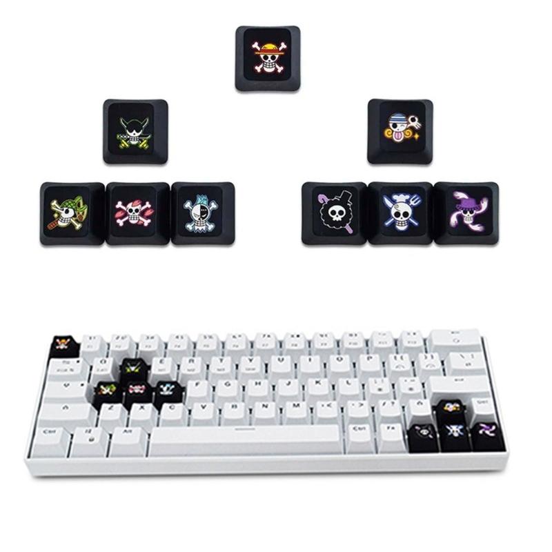 Cartoon PBT Keycap WASD Direction ESC Keys Keycaps Set for Mechanical Keyboard PBT Keycaps 9PCS/Set