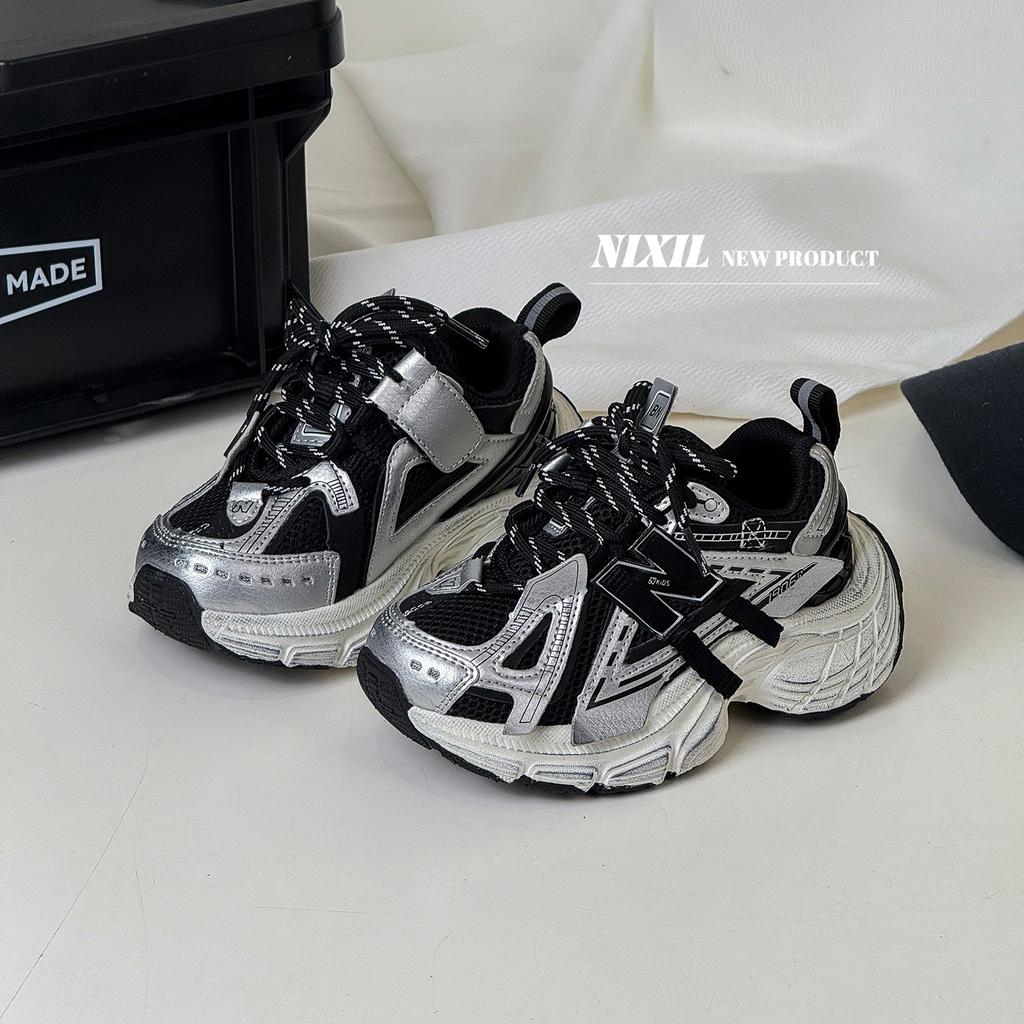 2025 Herbst neue Kinder Dad Schuhe Trend N Wort Joggingschuhe Mode Polnisch Herren- und Damen Sportschuhe