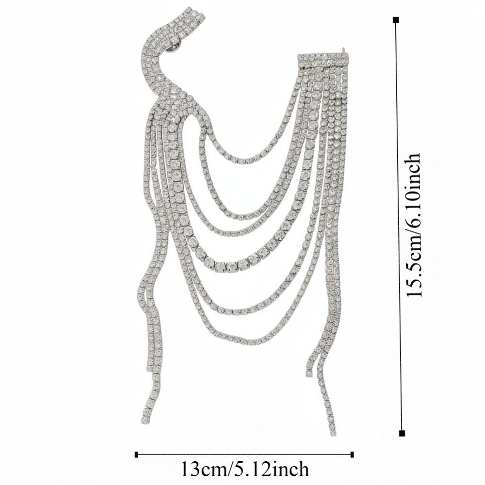 Chaîne à pampilles Broche de col de costume Épaulettes Frange Marquage d'épaule Flash d'épaule Unique Cadeau Unisexe