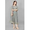 Women Embroidered Viscose Rayon Anarkali Kurta (Grey)
