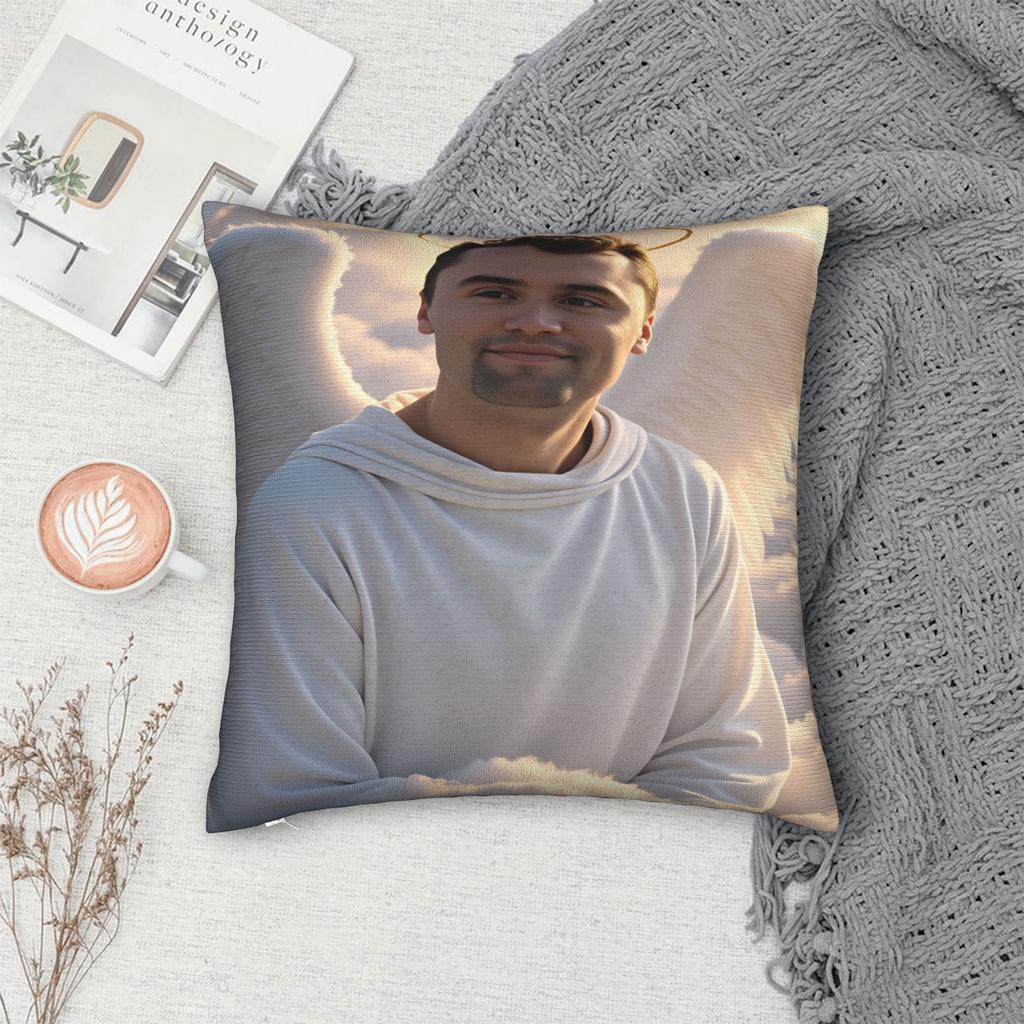 Pillow Case  Charlie Kirk Meme Comfy  Pillow Cover For Chair Sofa Home Decor Funny Pillowcases