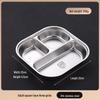 304 Stainless Steel Four-Compartment Lunch Tray