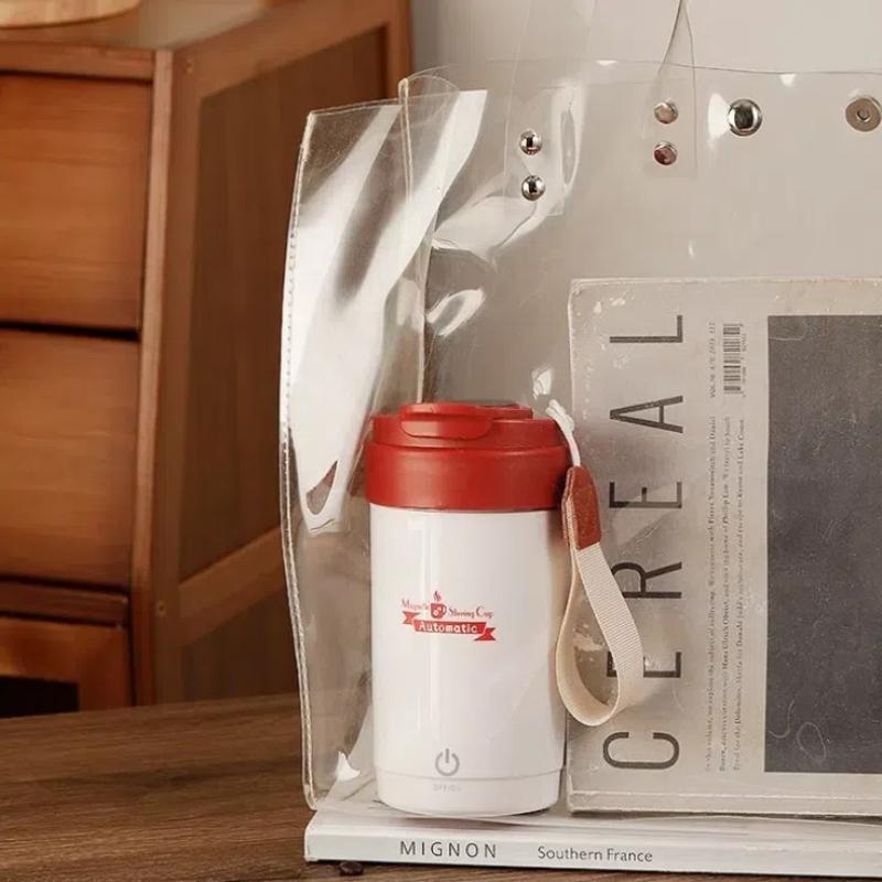Fully Automatic Magnetic Stirring Cup, Smart Cup with Temperature Display, and Built-in Self-stirring Mechanism