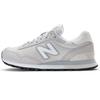 Nb 515 Retro Fabric Two-Layer Cowhide Durable Low-Top Casual Running Shoes Women Sneaker Gray White WL515STF