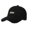 Winter Letter Embroidered Plush Warm Baseball Cap for Women's Winter Fashion Couple Duck Tongue Hat