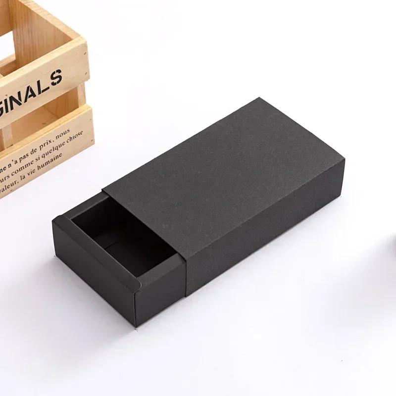 Kraft Paper Frosted Translucent Packaging Box PVC Plastics Drawer Festival Gifts Storage Carton Desserts Cake Packing Boxes