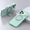 KEYSION 360° Rotating Magnetic Ring Stand Case for MagSafe for iPhone 17 Pro Max 17 Air Matte Transparent Shockproof Phone Cover