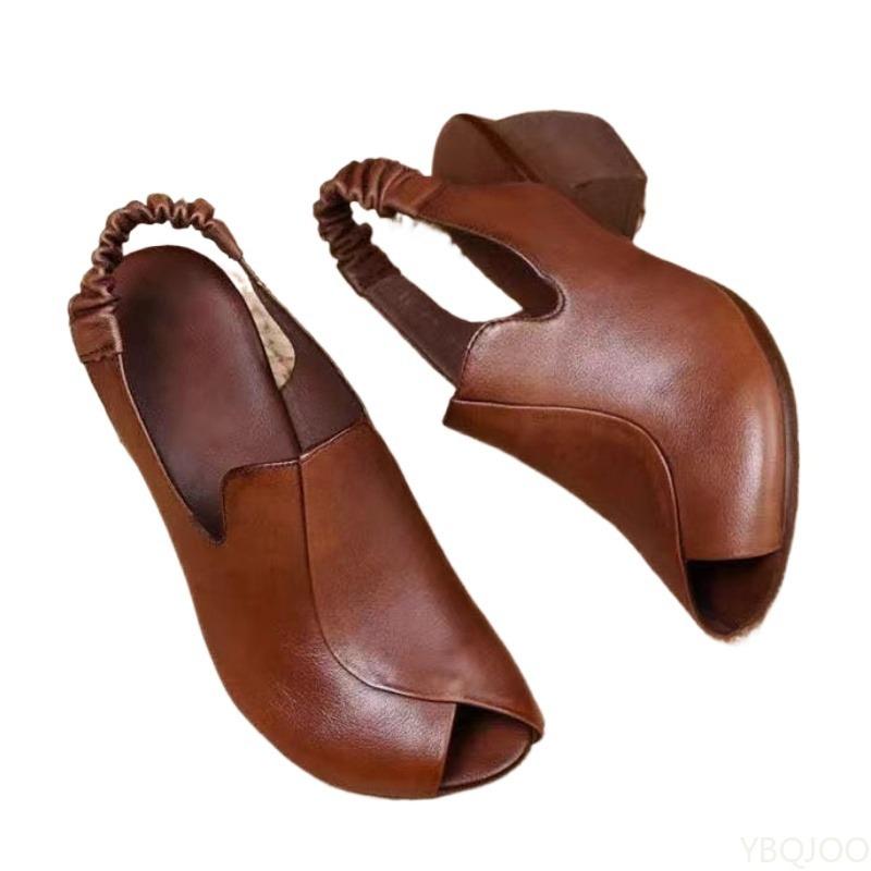 2026 new Fish Mouth Comfortable Versatile Mid-heeled Women shoes Women's Fashionable sandal Thick-heeled Outer wearing Slippers