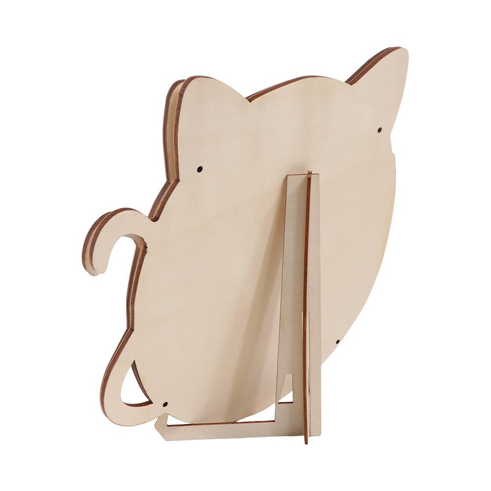 Big Mouth Cat Jigsaw Irregular Cat-Shaped Puzzle Creative Wooden Puzzle Children Toys