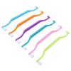 12Pcs Double Sided Cat Toothbrush Efficient Curved Handle Elastic Bristles Cat Teeth Cleaning Brush for Kitten Small Pet
