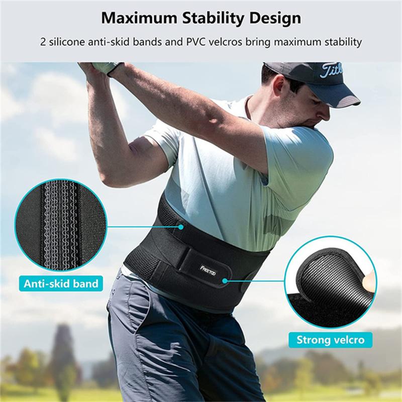 Breathable Air Mesh Back Brace For Men Women Lower Back Pain Relief With 6 Stays Back Support Belt Anti-skid Lumbar Support