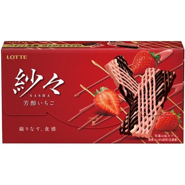 

Lotte Sasa спелая клубника 69г Шоколад 1