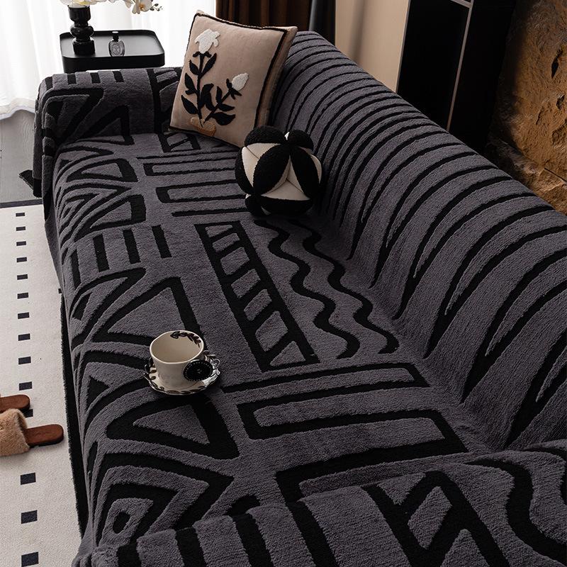 Chenille Universal Sofa Slipcover - Dustproof & All-Season Protection