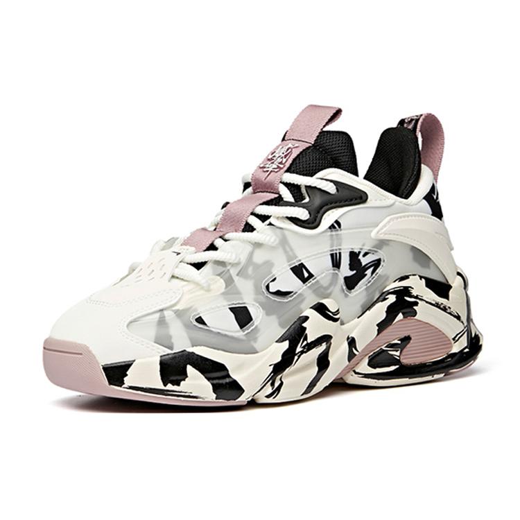 Anta Bastard Weifeng, Life Collection Low top Chunky Sneakers Women's Black White 122048081-4