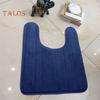 U-Shaped Floor Mat Wear Resistant Non-Slip Super Water Absorption Easy To Clean Fast Dry Bathroom Toilet Mat