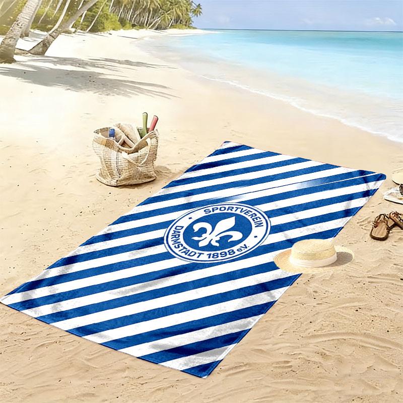 Darmstadt Spirit Print Strandtuch, Großes Weiches Schnelltrocknendes Handtuch für Strand Camping Schwimmen